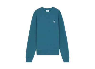 Maison Kitsune Bold Fox Head Patch Comfort Sweatshirt "Lake blue"