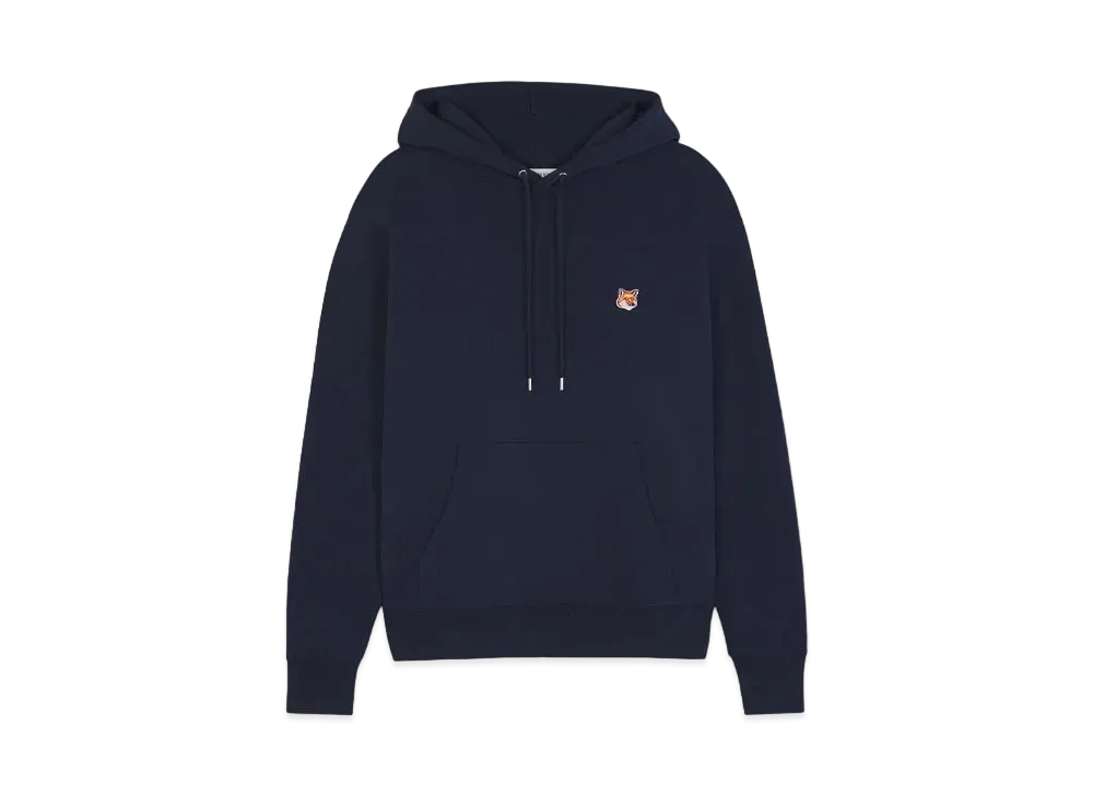 Maison Kitsune Fox Head Patch Regular Hoodie "Ink blue"
