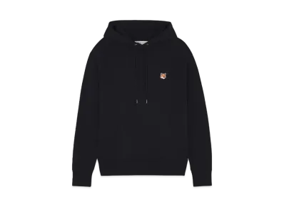 Maison Kitsune Fox Head Patch Regular Hoodie "Black"