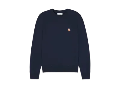 Maison Kitsune Chillax Patch Regular Sweatshirt "Ink blue"