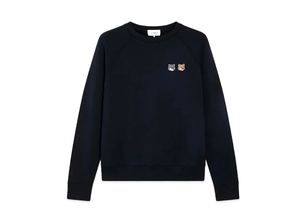 Maison Kitsune Double Fox Head Patch Classic Sweatshirt "Anthracite"