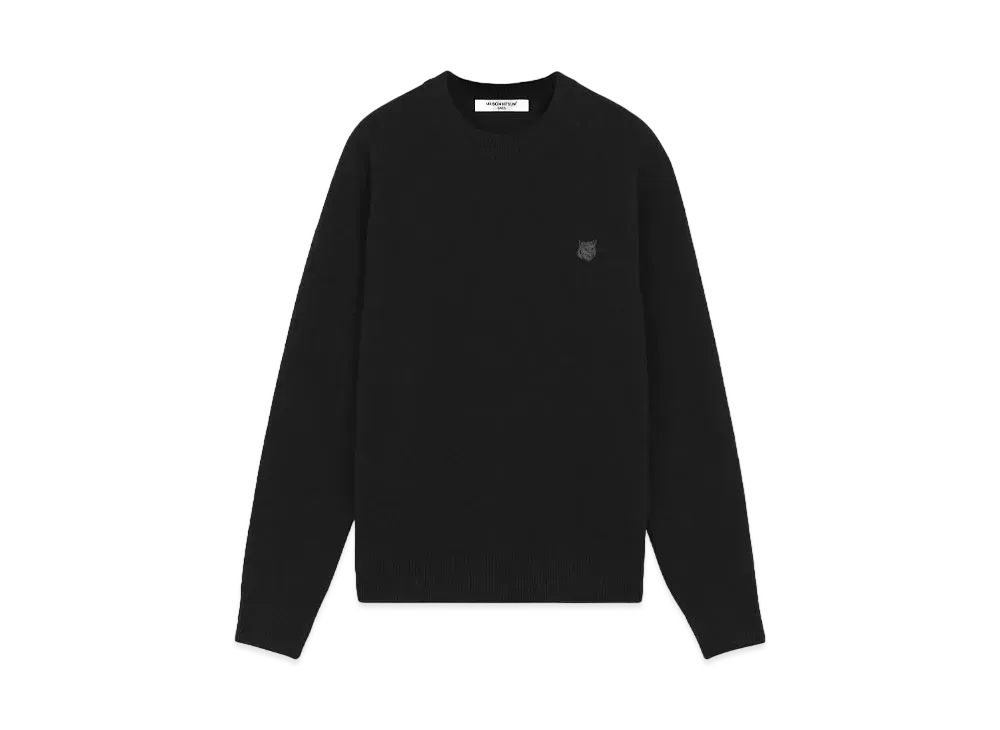 Maison Kitsune Bold Fox Head Patch Regular Jumper "Black"