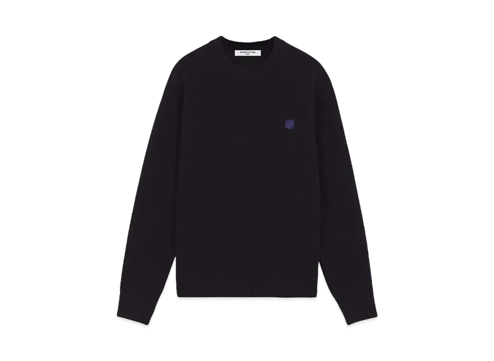Maison Kitsune Bold Fox Head Patch Regular Jumper "Navy"