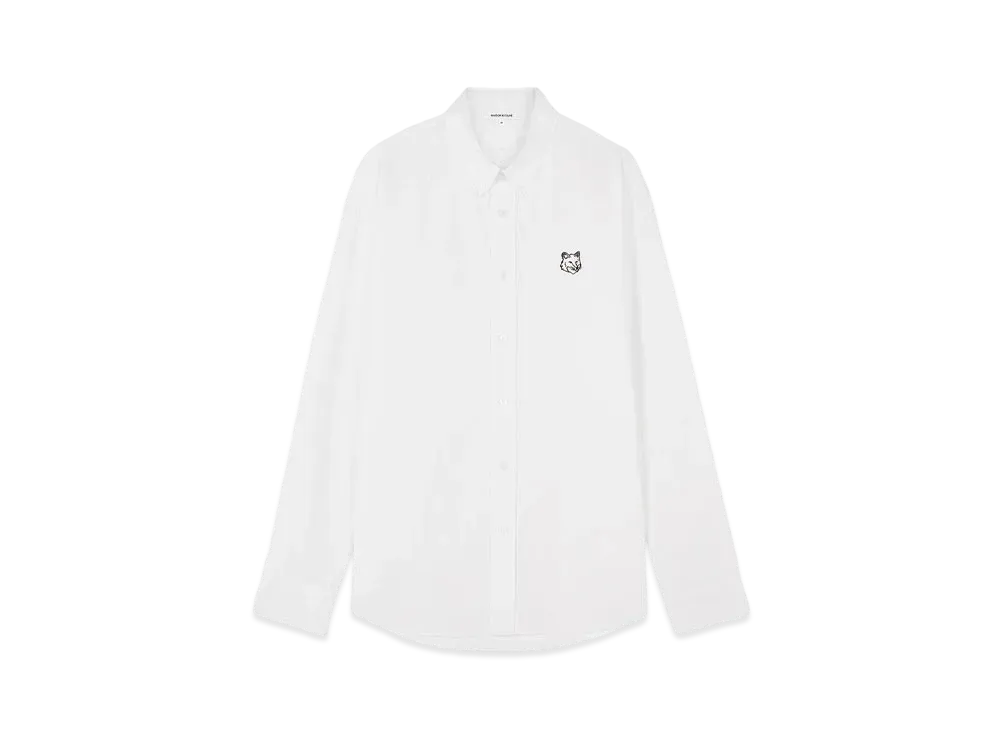 Maison Kitsune Contour Fox Head Casual Bd Shirt "White"