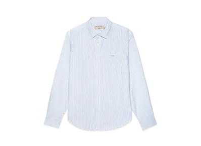 Maison Kitsune Japan Exclusive Striped Shirt "Light Blue Stripes"