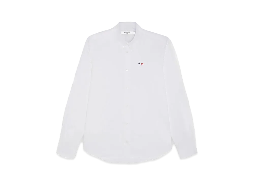Maison Kitsune Tricolor Fox Patch Classic Shirt "White"