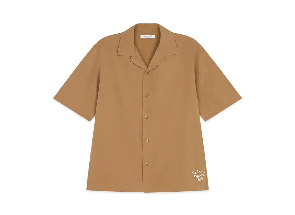 Maison Kitsune Bali Resort Shirt "Chino Beige"