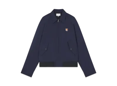 Maison Kitsune Harrington Jacket "Ink Blue"