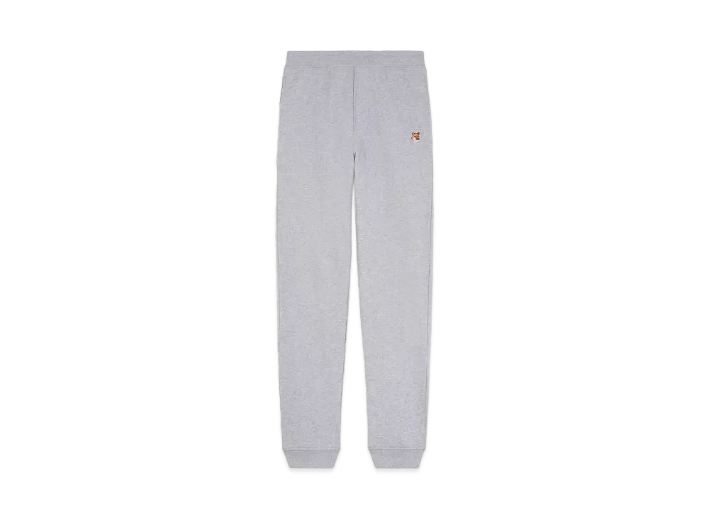 Maison Kitsune Fox Head Patch Regular Jog Pants "Medium Grey Melange"