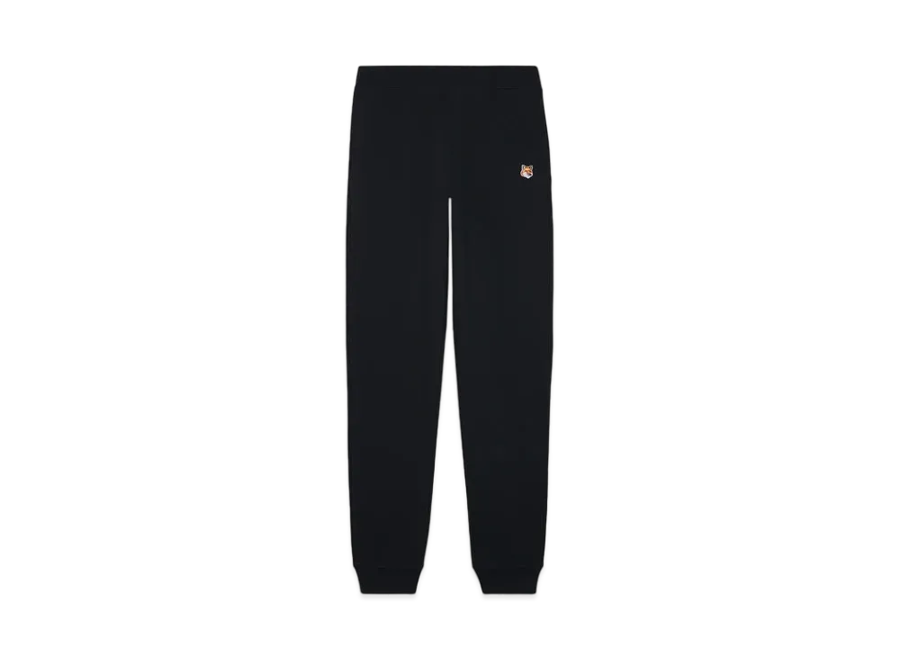 Maison Kitsune Fox Head Patch Regular Jog Pants "Black"
