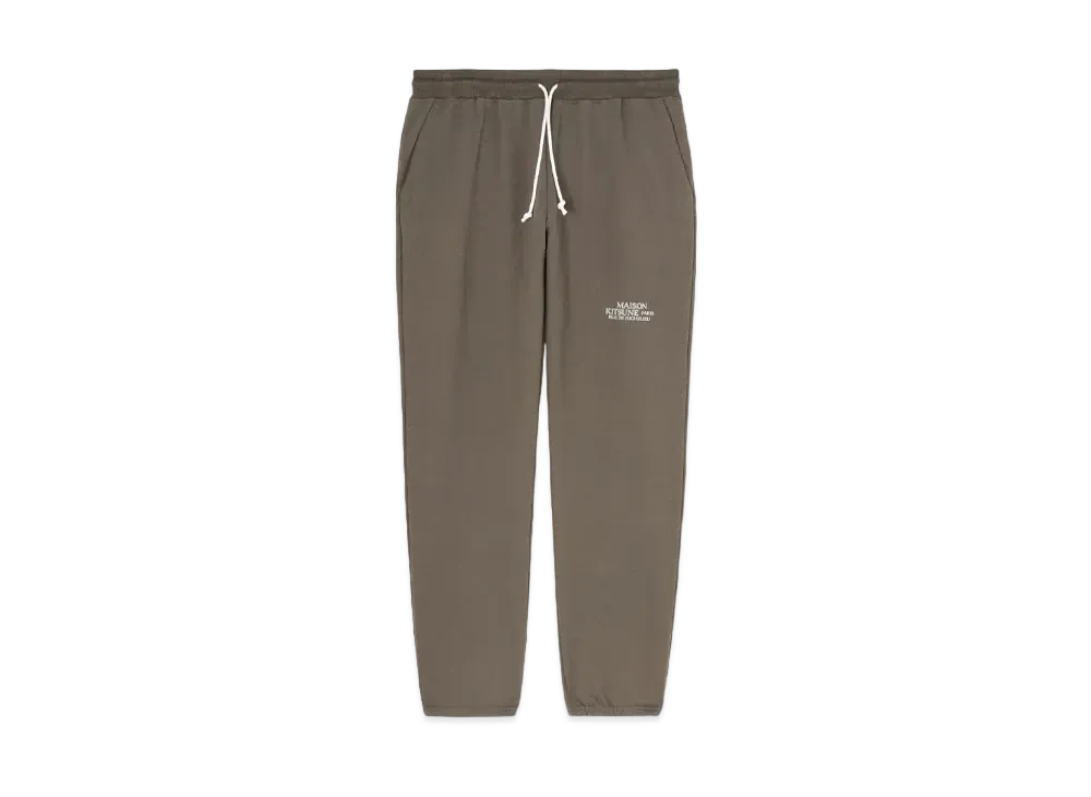 Maison Kitsune Lou De Richelieu Jogger Pants "Khaki Grey"
