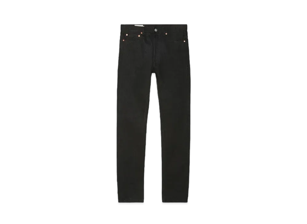 Maison Kitsune Japan New Slim Fit Black Denim "Black"