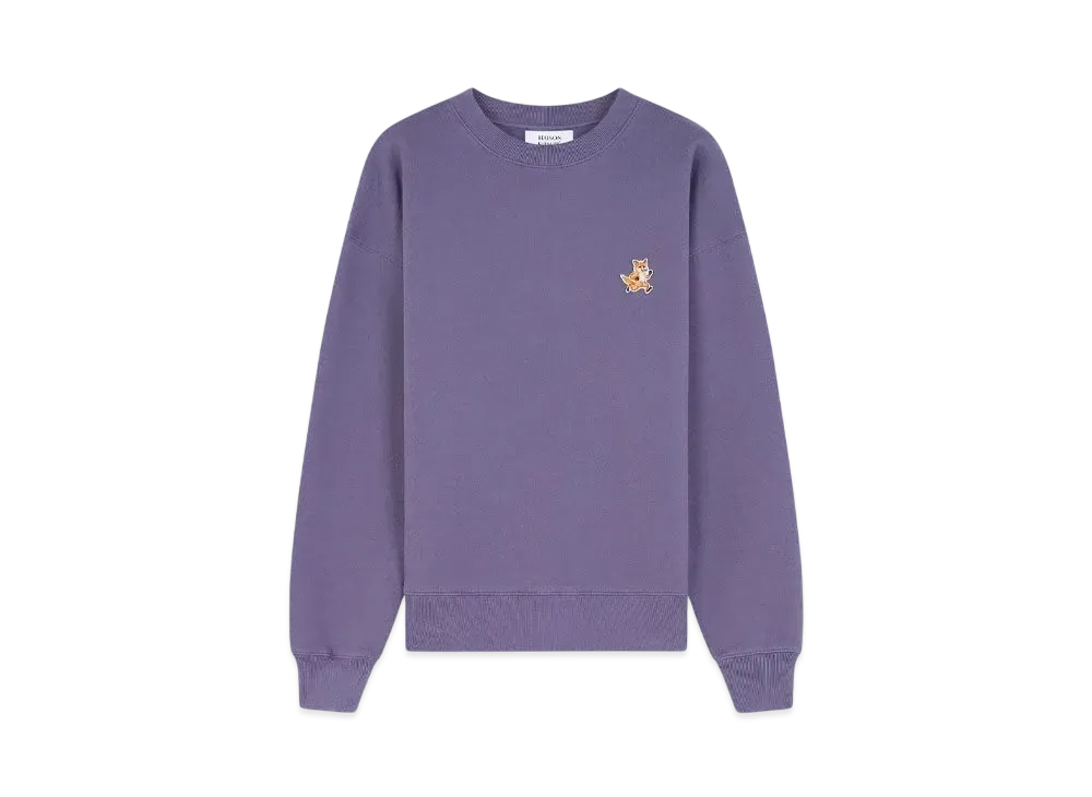 Maison Kitsune Women'S Speedy Fox Patch Comfort Sweatshirt "Aster"