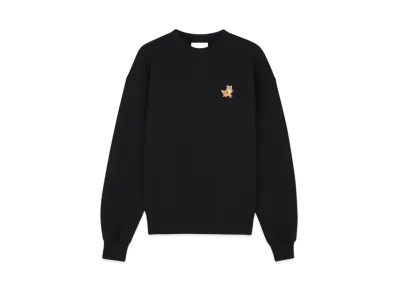 Maison Kitsune Women'S Speedy Fox Patch Comfort Sweatshirt "Black"