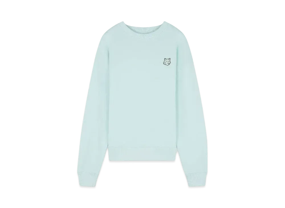 Maison Kitsune Women'S Bold Fox Head Patch Comfort Sweatshirt "Peppermint"