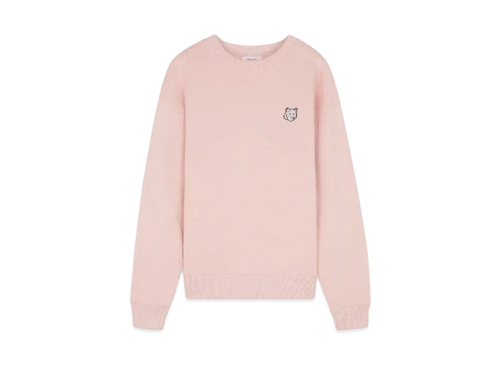 Maison Kitsune Women'S Bold Fox Head Patch Comfort Sweatshirt "Pasture rose"