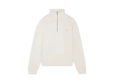 Maison Kitsune Women'S Baby Fox Patch Half-Zip Sweatshirt "Fresh Cotton"