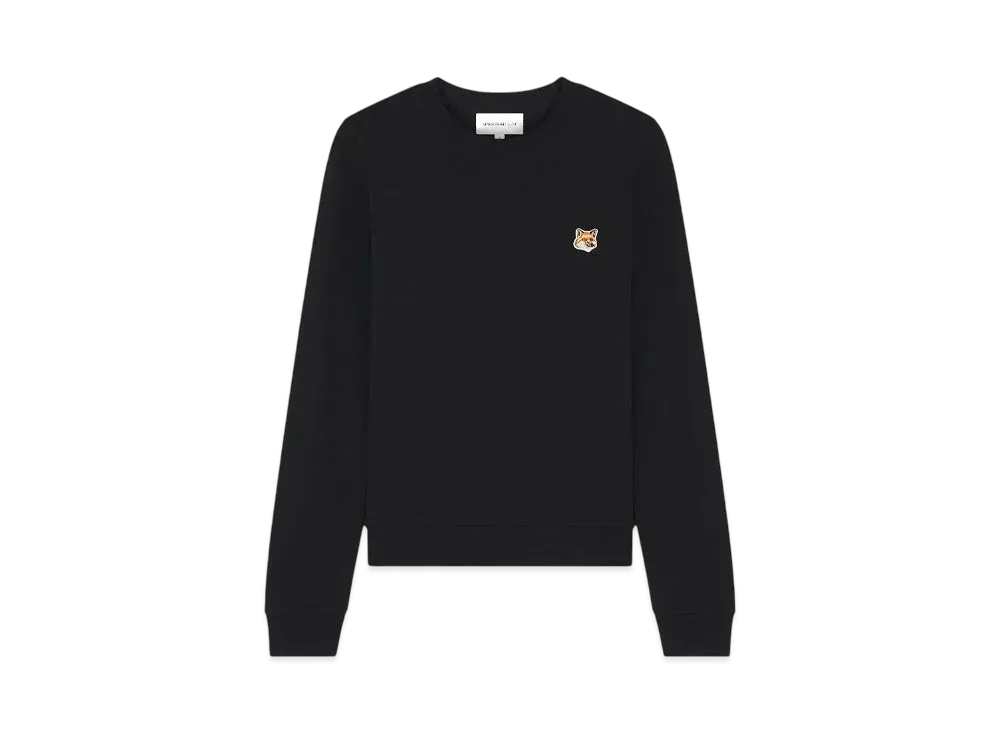 Maison Kitsune Women'S Fox Head Patch Regular Sweatshirt "Black"