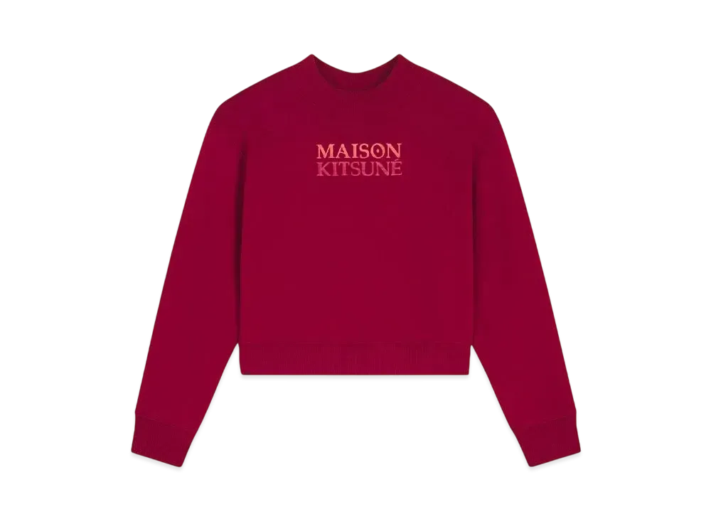 Maison Kitsune Gradient Maison Kitsune Boxy Sweatshirt "Winterberry"