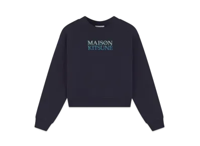 Maison Kitsune Gradient Maison Kitsune Boxy Sweatshirt "Navy"