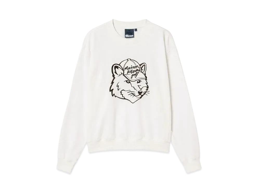 Maison Kitsune Fox Head Sweatshirt "Cream"