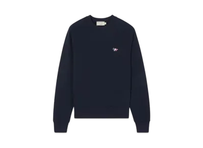 Maison Kitsune Tricolor Fox Patch Adjusted Sweatshirt "Navy"