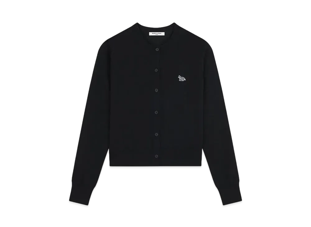 Maison Kitsune Baby Fox Patch Regular Cardigan "Black"