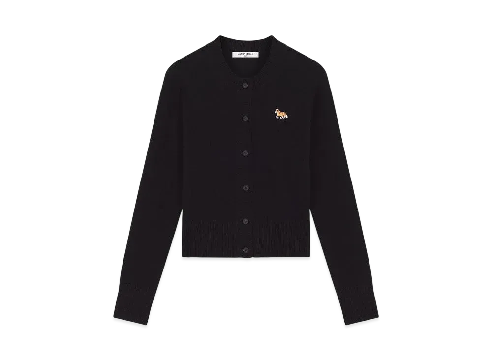 Maison Kitsune Baby Fox Patch Fit Cardigan "Black"