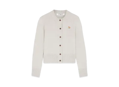 Maison Kitsune Baby Fox Patch Fit Cardigan "Light Grey Melange"