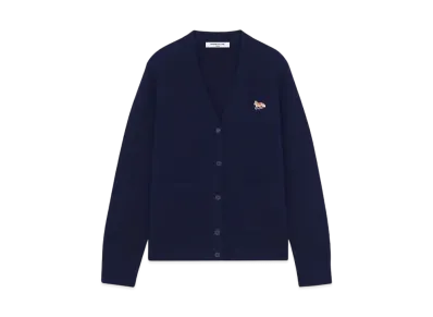 Maison Kitsune Baby Fox Patch Boxy Cardigan "Navy"