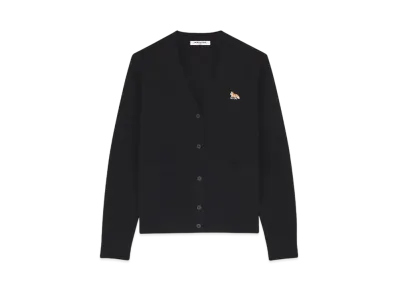 Maison Kitsune Baby Fox Patch Boxy Cardigan "Black"