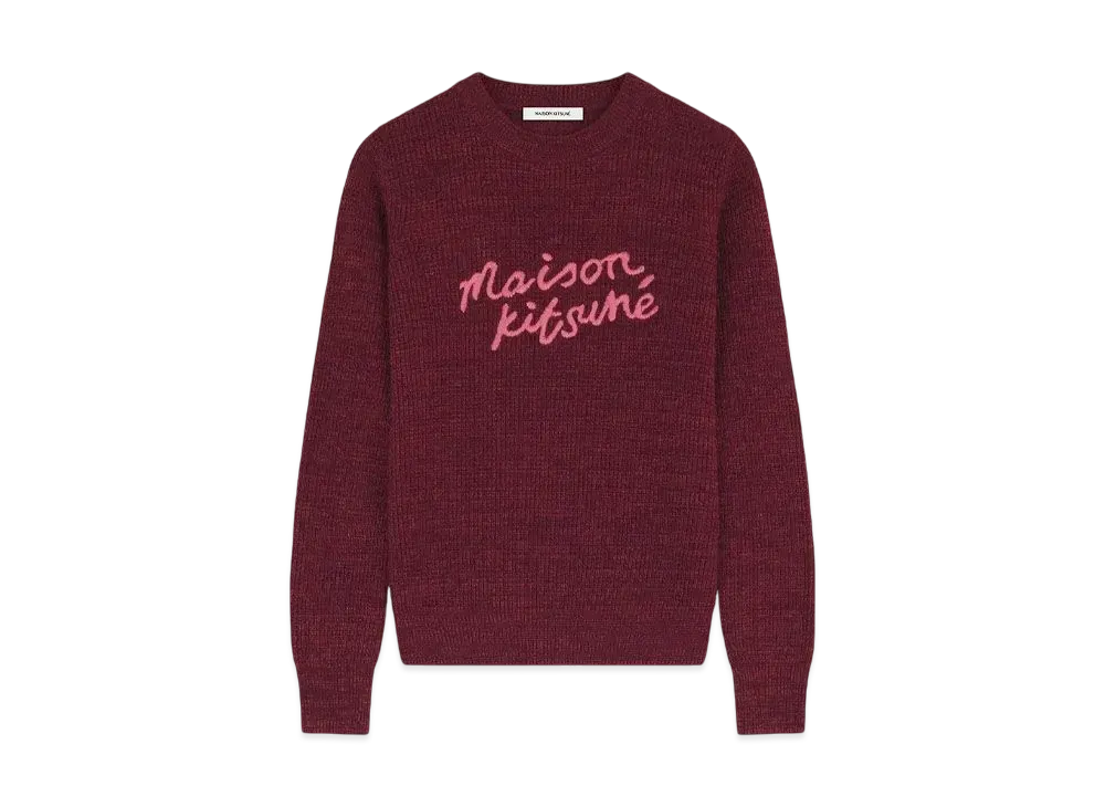 Maison Kitsune Handwriting Comfort Jumper "Redwood/Sierra"