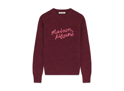 Maison Kitsune Handwriting Comfort Jumper "Redwood/Sierra"