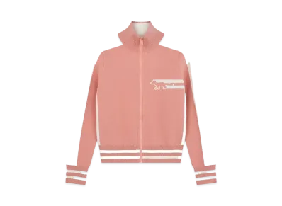 Maison Kitsune Flash Fox Zip Cardigan "Acer Leaf"