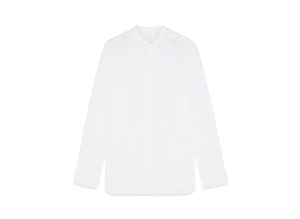 Maison Kitsune Stand Collar Shirt "White"