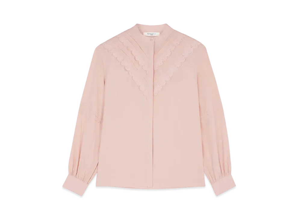 Maison Kitsune Embroidered Blouse "Pasture Rose"
