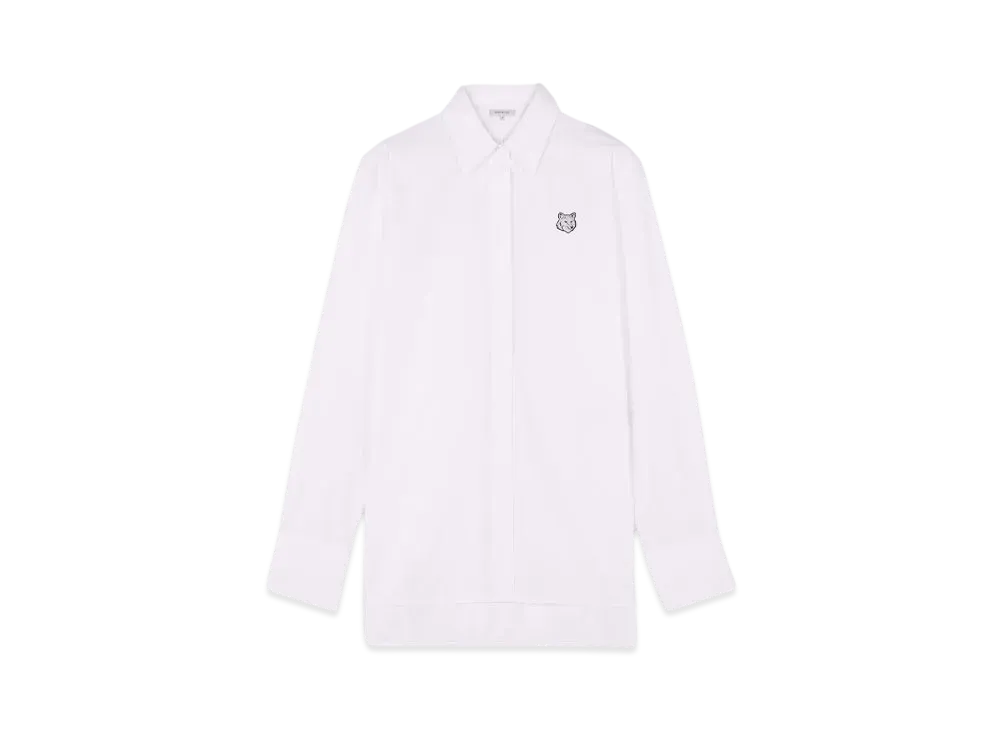 Maison Kitsune Bold Foxhead Engineered Shirt "White"