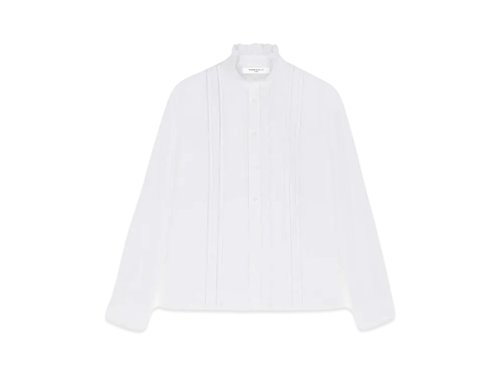 Maison Kitsune Embroidered Shirt "White"