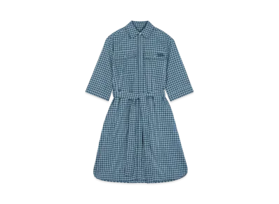 Maison Kitsune Double Pocket Dress "Lake Blue/Placid"