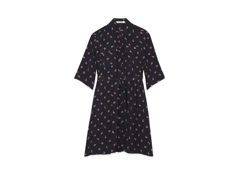 Maison Kitsune Double Pocket Dress "Black"