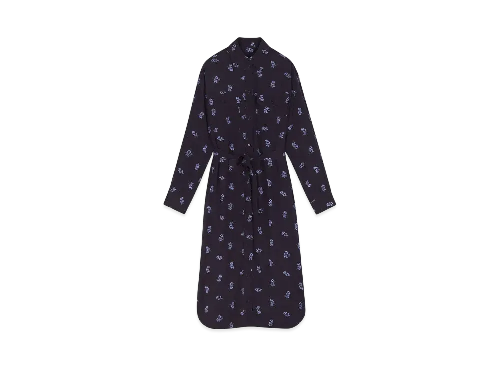 Maison Kitsune Oversized Shirt Dress "Navy"