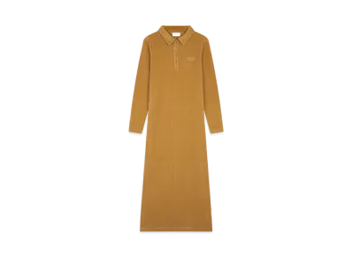 Maison Kitsune Corduroy Polo Dress "Chino Beige"