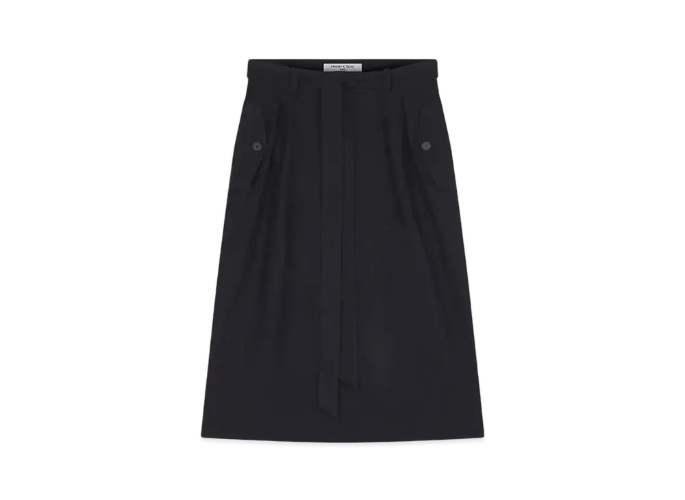 Maison Kitsune Belted Skirt "Black"
