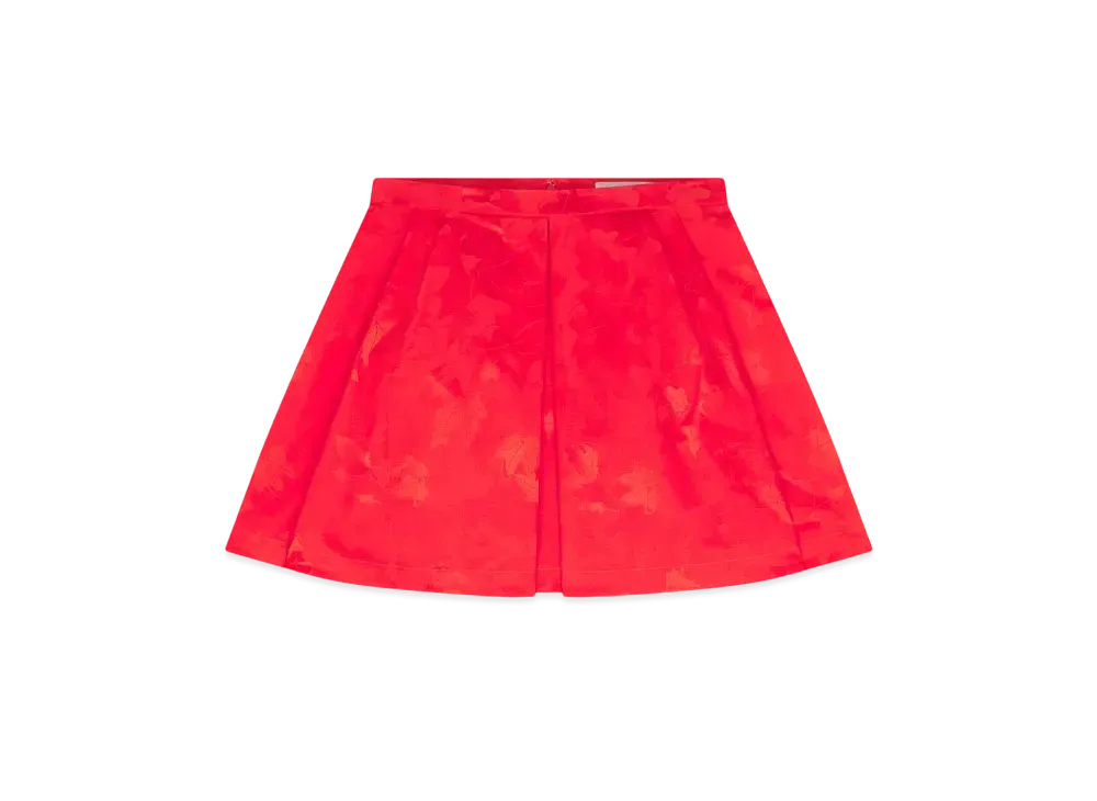 Maison Kitsune Jacquard Pleated Skirt "Wild berry"