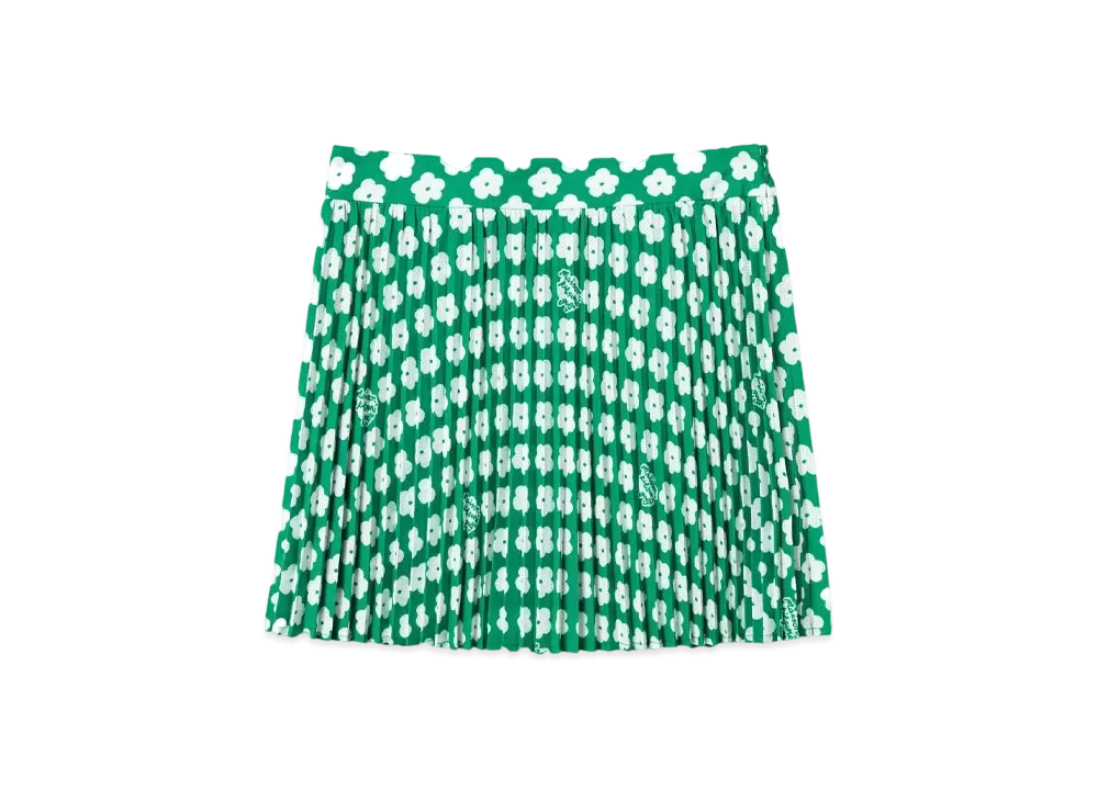 Maison Kitsune Golf Flower Print Skirt "Light Green"