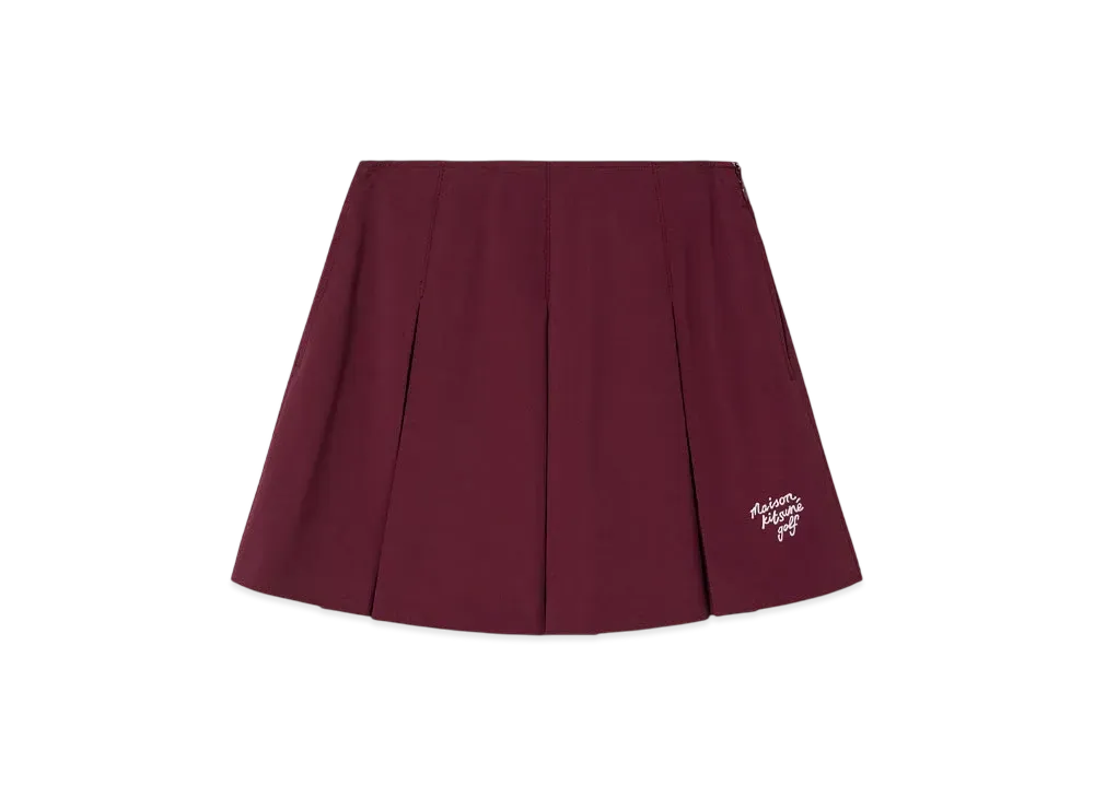 Maison Kitsune Golf Summer Basic Skirt "Burgundy"