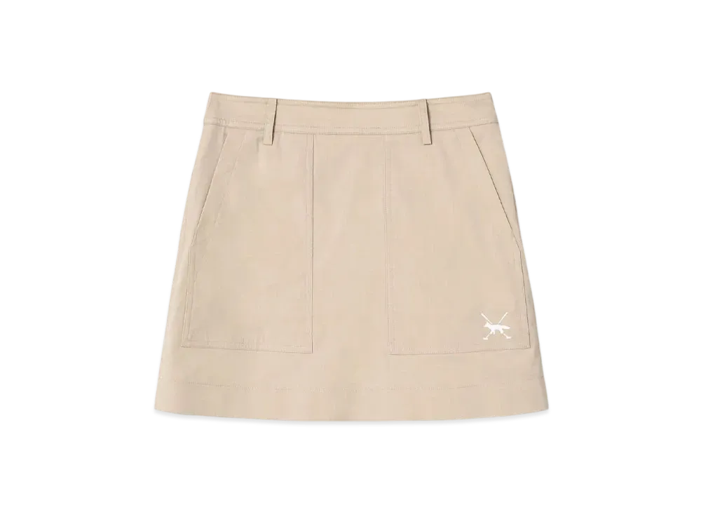 Maison Kitsune Golf A-Line Skirt "Beige"