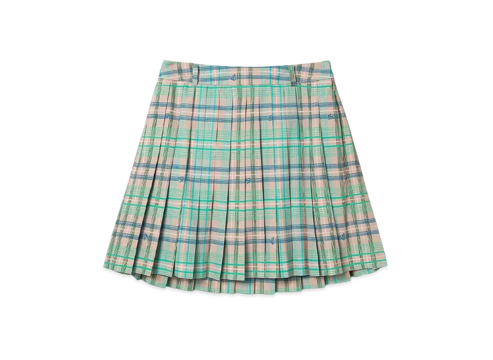 Maison Kitsune Golf Check Skirt "Beige Check"