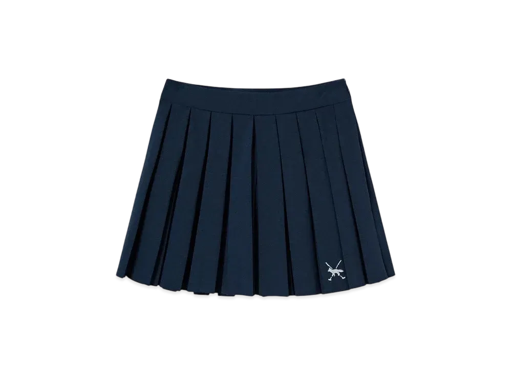 Maison Kitsune Golf Spring Basic Pleated Skirt "Navy"
