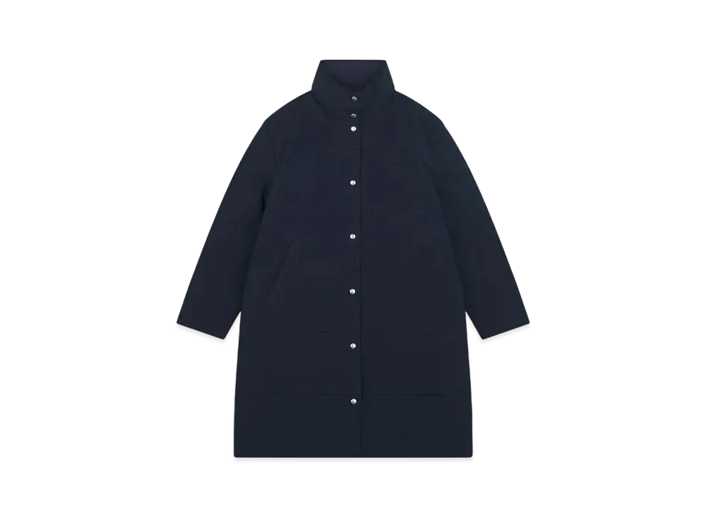 Maison Kitsune Quilted Coat "Navy"